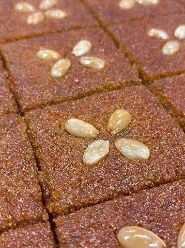 Semolina cake squares