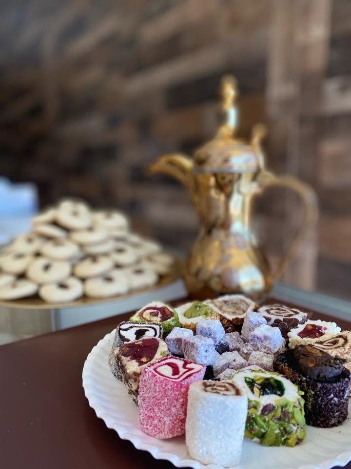 Catering trays ready for a gathering at Al-Taj